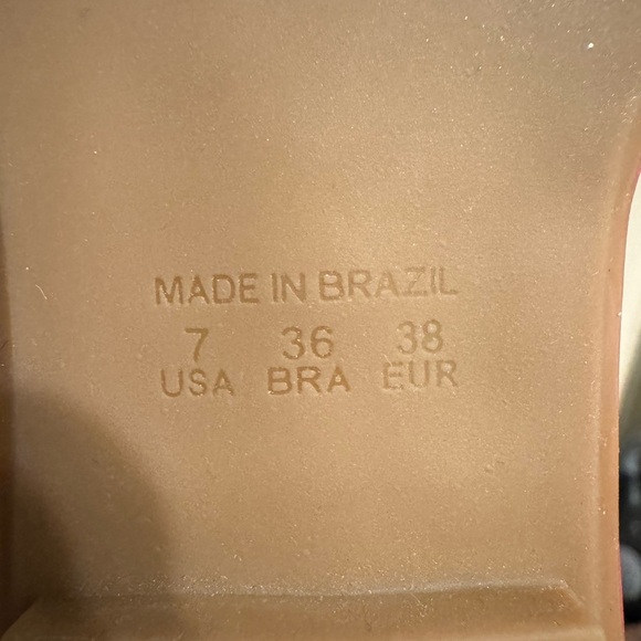 3/$30 Carrano Nayeli Leather Slide Sandal - Multi-Tangerine - Picture 8 of 8